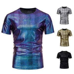 เสื้อยืดสำหรับผู้ชายเสื้อยืดคอกลมแห้งเร็วผ้าสแปนเด็กซ์ระบายอากาศได้ดีผ้าคอตตอนฟิตเนสยิมออกแบบได้ตามต้องการ - Product Image 6