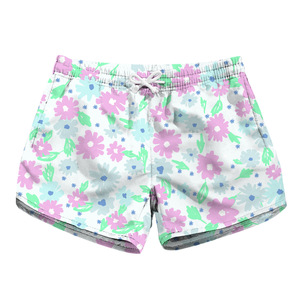 Shorts de plage d'été pour femmes pour les sports nautiques séchage rapide impression de fleurs 3D avec poche de planche de surf Mini troncs pour le surf Feminino - Product Image 6