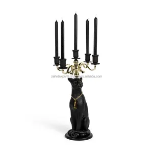 Porte-bougie de luxe fait main pour la décoration festive de la maison, porte-bougie moderne en métal de luxe pour une décoration intérieure haut de gamme, Zahid Exports - Product Image 1