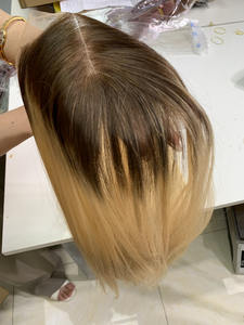 Paquetes Virgin 100% Cierre de cabello vietnamita Ombre brillante 22 pulgadas o longitud personalizada Sin químicos/enredos disponibles - Product Image 6