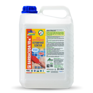 BARRACUDA 10K 5L Professional Ceramic Tile Cleaner Cement & Concrete Remover 100% Concentrate Clear <b>Liquid</b> in Plastic Bottle - Product Image 1