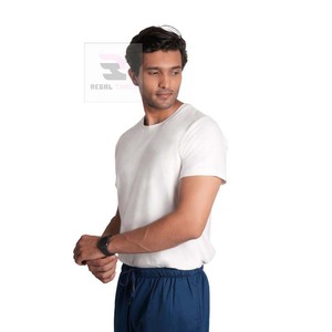 Scrubs unisexe de haute qualité en coton personnalisé à manches courtes pour hôpitaux médicaux - Product Image 2