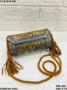 Sac de soirée de luxe céleste chic fabriqué à la main en métal mosaïque dames pochette pour les soirées de gala de fête sac à main à motifs uniques - Product Image 4