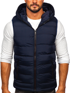 OEM personnalisé hommes haute qualité couleurs personnalisées demi-manches à capuche bouffant bulle veste respirant et confortable gilet - Product Image 6