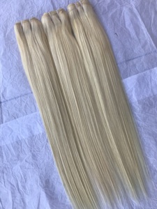 613 máquinas rectas suaves y sedosas doble trama cutícula humana alineada 100% Remy Virgen sin procesar brasileño ventas al por mayor pelos humanos - Product Image 3