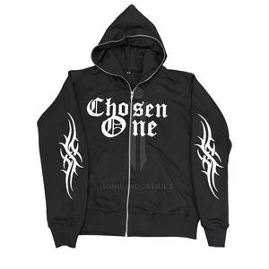 เสื้อฮู้ดผ้าฝ้าย100% หลากสี2024มีฮู้ดโอเวอร์ไซส์หนาพิเศษโลโก้ออกแบบได้ตามต้องการ - Product Image 3