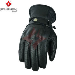 Guantes de Motocicleta de Cuero Premium Personalizados, Coloridos, Impermeables, con Protección UV, Transpirables, para Carreras, Unisex, para Exteriores - Product Image 2