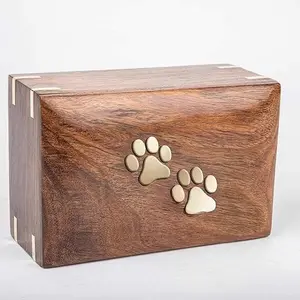 Wholesale Cremation Urns for Human Ashes Adult Male Female Wooden Tree of Life Urns Box Casket for Ashes Men Women Pets Paws