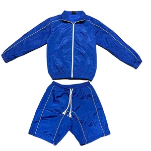 Custom Men Running Outdoor Sportswear Reflective Zip up Polyester Nylon Windbreaker Tracksuit <b>Track</b> <b>Jacket</b> and Shorts Set - Product Image 1