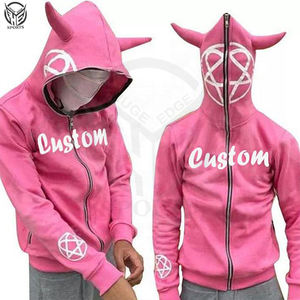 Vente en gros Hiver 420 GSM 3D Sweat à capuche zippé intégral de haute qualité Poids personnalisé 100% coton polaire Écologique Imperméable - Product Image 4