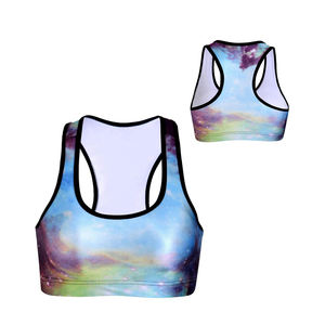 Sujetador deportivo sin costuras de calidad para mujer, soporte de alto impacto, yoga, gimnasio, entrenamiento físico, ropa de entrenamiento activa transpirable acolchada - Product Image 2