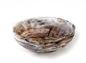 Bol en résine blanche de luxe fait à la main en résine polyvalente Table bol décoratif ustensiles de cuisine pour la maison plats de service taille personnalisée disponible - Product Image 5