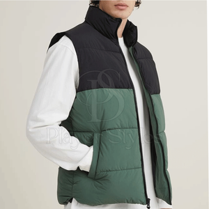 Vente chaude de haute qualité hommes hiver laine doudoune veste col montant à capuche toile tissu nouvel état - Product Image 5