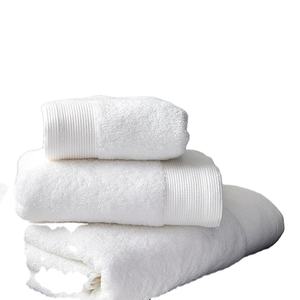 Juego de toallas de hotel de lujo 100% algodón, toallas de baño, de mano y faciales con logo bordado - Product Image 3