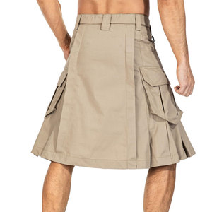 Utilisation en extérieur Bas quantité minimale de commande Hommes Coton Kilts Couleur Unie Hommes Coton Kilts Plus Size Hommes Coton Kilts - Product Image 2