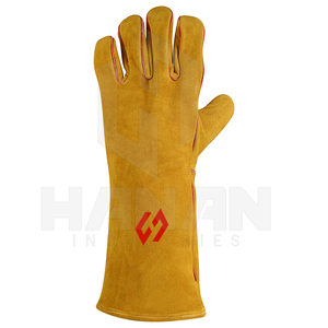 Gants de soudage de haute qualité Gants de sécurité en cuir résistants à la chaleur pour soudeurs Meilleur prix d'usine en gros - Product Image 3