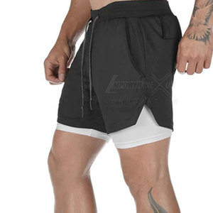 Venta al por mayor de pantalones cortos de fitness para hombres con cordón personalizados duraderos para hombres pantalones cortos de fitness para la venta en línea - Product Image 2