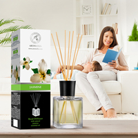 Difusor de Aromas Aromatika Jasmine 500ml con Aceite Esencial Natural, Libre de Ftalatos, Ecológico, Aroma Floral Fresco y Duradero para Habitaciones