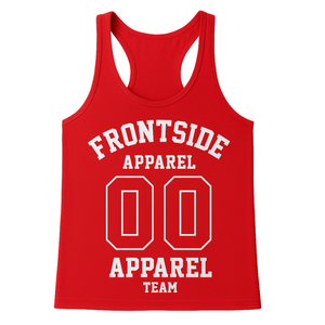 Camiseta Deportiva Roja para Hombre, Estilo Stringer, Ajustada, Sin Mangas, para Gimnasio, Entrenamiento, Fitness - Product Image 3