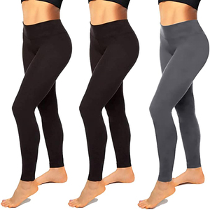 NEW <b>Women's</b> Workout Fitness Gym Yoga <b>Leggings</b> High Waist Four-Way Stretch Breathable Anti-Bacterial Quick Dry Knitted - Product Image 2