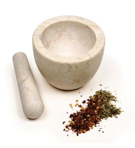 OEM Manufacture Classic Round Marble <b>Mortar</b> <b>And</b> <b>Pestle</b> For Grinding Spices <b>And</b> Herbs More Effectively Than <b>Electric</b> Grinders - Product Image 1