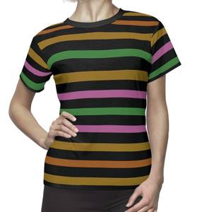 Camiseta Casual de Algodón para Mujer, Talla Grande, con Encaje, Transpirable, con Logotipo Estampado, Proveedor Confiable de Bangladesh - Product Image 2