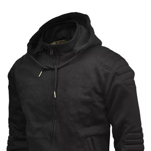 Nouvelle veste à capuche de moto personnalisée 100% coton CE sweat à capuche de sécurité motard blindé pour la protection de l'équitation vestes pour hommes - Product Image 4