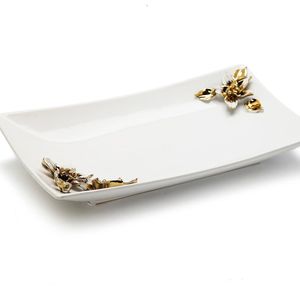 Hot Arrival Top Best Quality Silver Metal Round <b>Side</b> Food Serving <b>Tray</b> With Handle & Shiny Polished for Dining <b>Table</b> - Product Image 3