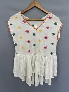 Cotton Frock Dress Printed Long Custom Colors Straight Silhouette Natural Waistline Casual Style for Sale Maxi Summer Women - Product Image 2