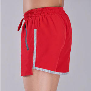 Pantalones Cortos Casuales de Color Sólido para Hombre, Personalizados con Logotipo Frontal, Tejidos, 100% Poliéster, Transpirables, de Secado Rápido, Antiarrugas y Ecológicos - Product Image 4