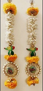 Guirlandes de jasmin Gajra artificielles traditionnelles tentures murales cadeau pour anniversaire de mariage décor d'anniversaire décor à la maison, cadeau de retour - Product Image 2