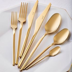 Elegant Sustainable Stainless Steel Cutlery <b>Set</b> with Stylish Mirror Polished Finish for Modern Luxury Wedding Dining - Product Image 1