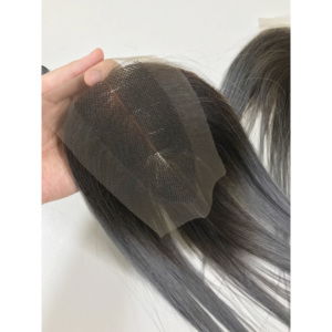 Pelucas frontales con cierre de encaje HD fino de Color Natural de grado 12A, peluquín resaltado HD, extensión de trama de piel transparente, estilo vietnamita - Product Image 1