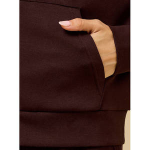 Sweat à capuche uni avec fermeture éclair - Mélange de polyester - Product Image 5