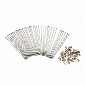 Kit de radios y niples para ruedas de motocicleta y ATV - 40 piezas 3.00 mm x 160 mm rectos - Product Image 3