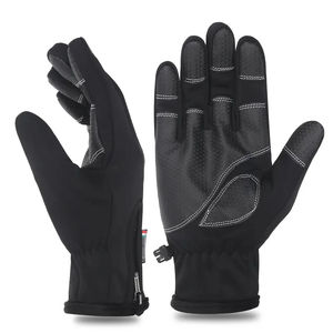 NOUVEAUX Gants d'hiver pour moto en cuir PU, chauds, pour homme, antidérapants, compatibles écran tactile, imperméables, à doigts séparés, pour le cyclisme, en polaire, pour la neige - Product Image 2