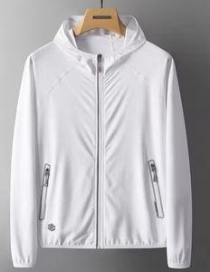 Chaqueta cortavientos unisex personalizada High Street Spandex/poliéster lona venta al por mayor a prueba de viento impermeable invierno correr - Product Image 3