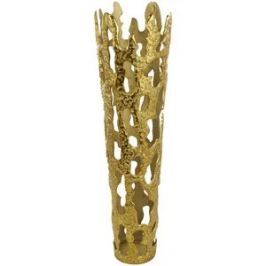 Jarrón Artesanal de Moda para Decoración, Jarrón de Flores de Metal Martillado Hecho a Mano, Jarrón de Flores Zahid Exports - Product Image 3