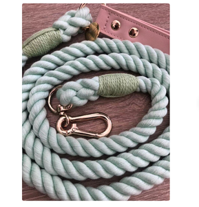 Wholesale <b>Pet</b> Supplies Accessory Customized Colored Cotton Rope Handmade Dog <b>Leash</b> <b>Pet</b> <b>Leash</b> Set - Product Image 2