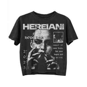 Camiseta Corta Cuadrada Extra Grande de Algodón Grueso con Lavado Ácido Vintage Personalizada - Product Image 4