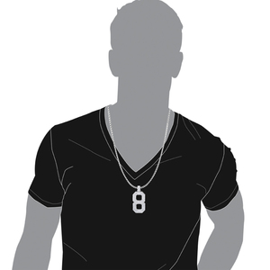 Offre Spéciale 13mm Sterling Silver Iced Pass Diamond Tester VVS Moissanite Collier avec Cuban Link Chain pour Hommes Unisexe Fine Jewelry - Product Image 2