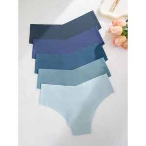 Calzoncillos de seda de hielo satinado para mujer, bragas de encaje sin costuras con decoración de lazo, ropa interior de mujer de punto con OEM/ODM Bangladesh - Product Image 5