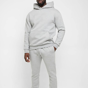 ชุดวอร์ม2ชิ้นสำหรับผู้ชายแขนยาวแบบสวมหัวเสื้อฮู้ดกีฬาแบบลำลองชุดวิ่งออกกำลังกายมีกระเป๋า - Product Image 4