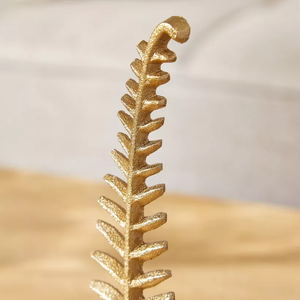 Metal Fern <b>Leaf</b> Sculpture Elegant Decorative Accent for Home and Office - Product Image 3