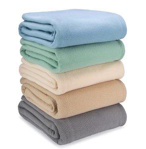 Couverture polaire jetable ignifuge tricotée 100% Polyester rayé/solide écologique pour compagnie aérienne logo à usage unique de haute qualité - Product Image 6