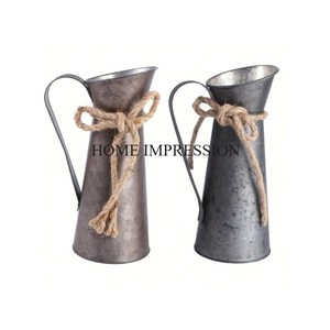 Maceta y macetas de flores de jardín, diseño más nuevo, maceta de estaño galvanizada decorativa para interiores y maceta, maceta de forma redonda en gran oferta - Product Image 6