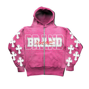 Sweats à capuche zippés en polaire de qualité supérieure avec logo personnalisé Vêtements de sport Sweats à capuche pour hommes Offre Spéciale Basics Hoodie - Product Image 4