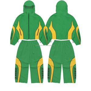 Conjunto de chándal cortavientos personalizado para hombre, conjunto de nailon, chaqueta deportiva, chándal para correr, chándales con media cremallera para hombre - Product Image 1