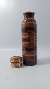 Botella de agua de cobre de forma redonda de la mejor calidad impresa con nuevos diseños Metal Drinkware a la venta - Product Image 3