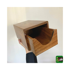 Boîtes à vin en bois avec couvercle coulissant plateau supérieur boîte-cadeau de stockage de bouteille de vin en bois unique gravure au Laser personnalisée prix bon marché - Product Image 6